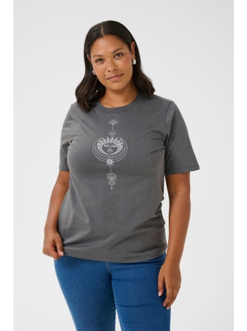 KAFFE curve Shirt "Moona" in Grau