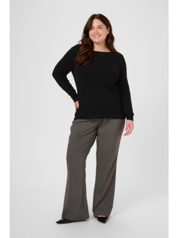KAFFE curve Sweter "Mina" w kolorze czarnym
