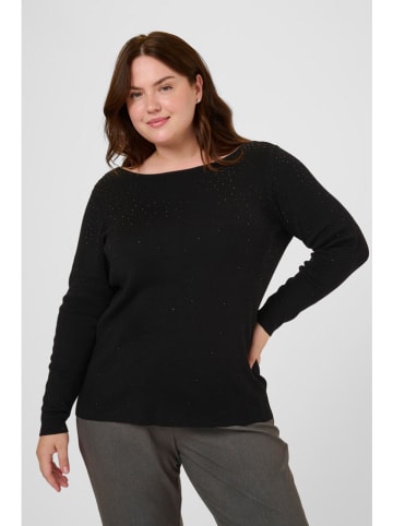 KAFFE curve Pullover "Mina" in Schwarz