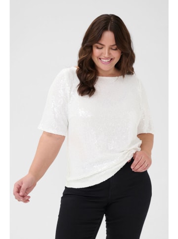 KAFFE curve Bluse "Mirana" in Weiß