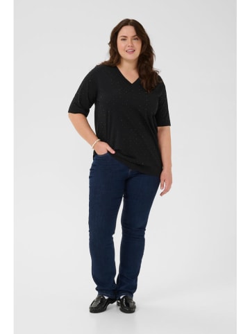 KAFFE curve Shirt "Phoelina" in Schwarz