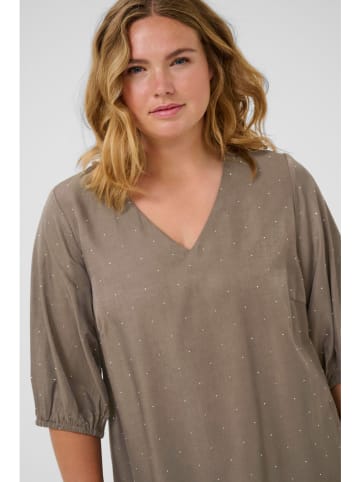 KAFFE curve Blouse "Ada" taupe