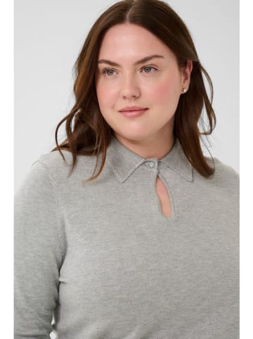 KAFFE curve Trui "Janna" lichtgrijs