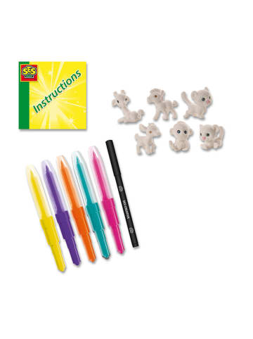 SES Blow airbrush-pennenset "Safaridieren" - vanaf 5 jaar