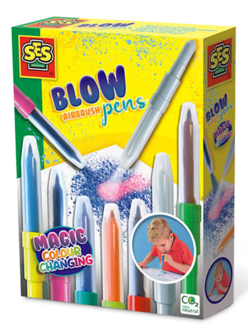 SES Blow airbrush-pennen "Magic Kleurwisseling" - 7 stuks - vanaf 5 jaar