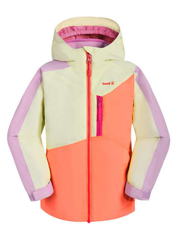 Kamik 3in1-Regenjacke "Estella" in Orange/ Gelb/ Lila