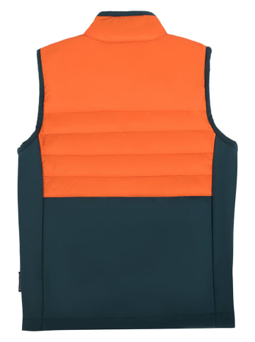Kamik Softshellbodywarmer "Hollis" oranje/petrol
