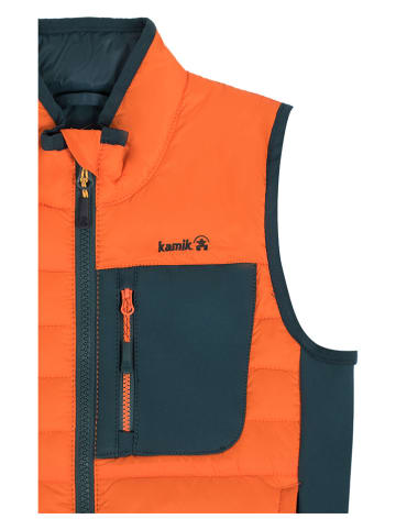 Kamik Kamizelka softshellowa "Hollis" w kolorze morsko-pomarańczowym