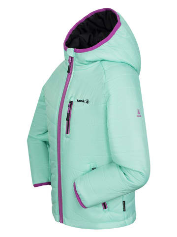 Kamik Całoroczna kurtka pikowana "Acacia" w kolorze turkusowym