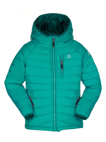 Kamik Całoroczna kurtka pikowana "Acacia" w kolorze turkusowym