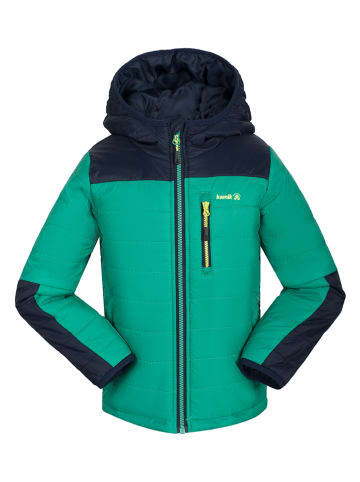 Kamik Całoroczna kurtka pikowana "Canyon" w kolorze zielonym