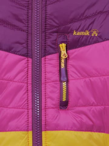 Kamik Dünne Ganzjahres-Steppjacke "Harley" in Lila/ Pink/ Ocker