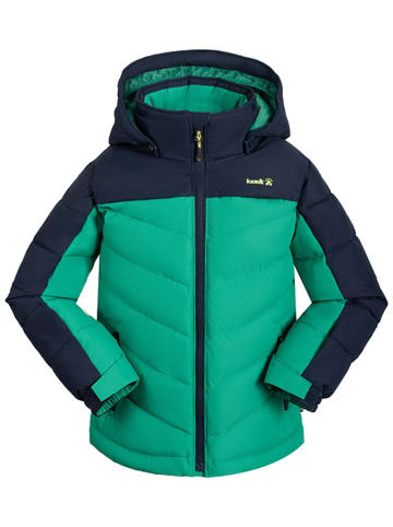 Kamik Kurtka narciarska "Anakin" w kolorze granatowo-zielonym