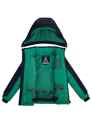 Kamik Ski-/snowboardjas "Anakin" donkerblauw/groen