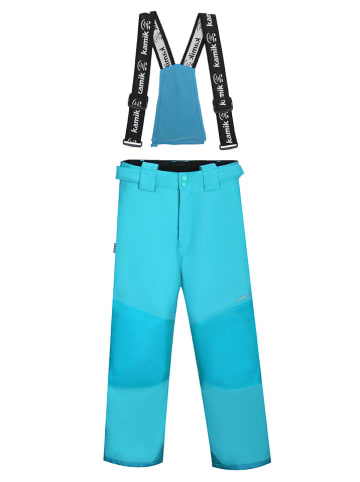 Kamik Spodnie narciarskie "Bella" w kolorze turkusowym