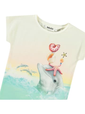 molo Shirt crème/turquoise