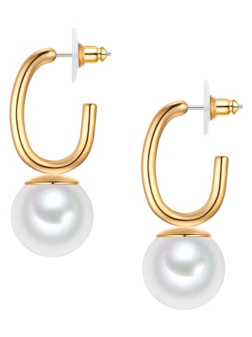 Yokoamii Pozłacane kolczyki-półkreole