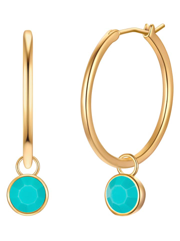 Yokoamii Vergold. Creolen mit Kristallen