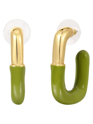 Yokoamii Pozłacane kolczyki-półkreole