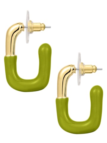 Yokoamii Pozłacane kolczyki-półkreole