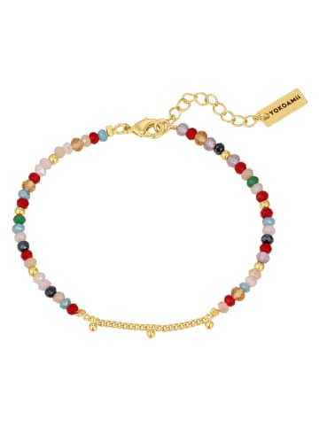 Yokoamii Vergold. Armkette mit Kristallen