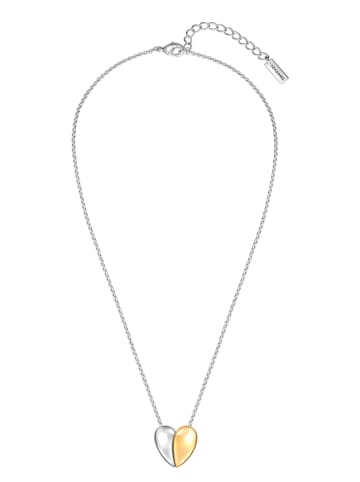 Yokoamii Posrebrzany naszyjnik z elementem ozdobnym - dł. 44 cm