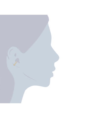 Lulu & Jane Vergold. Earcuff mit Swarovski Kristallen