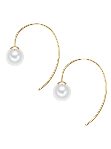 Lulu & Jane Pozłacane kolczyki z perłami