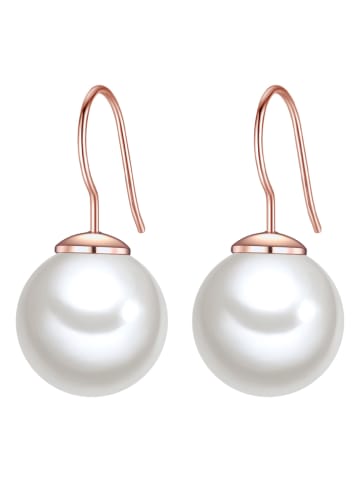 Lulu & Jane Pozłacane kolczyki z perłami