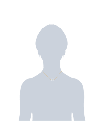 Lulu & Jane Pozłacany naszyjnik z perłą - dł. 42 cm