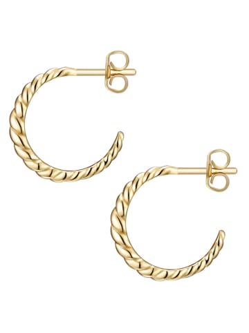 Lulu & Jane Pozłacane kolczyki-półkreole