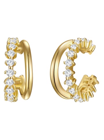Lulu & Jane Pozłacana nausznica z cyrkoniami