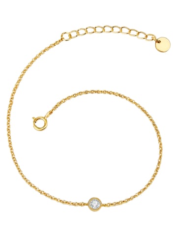 Lulu & Jane Pozłacana bransoletka z cyrkonią