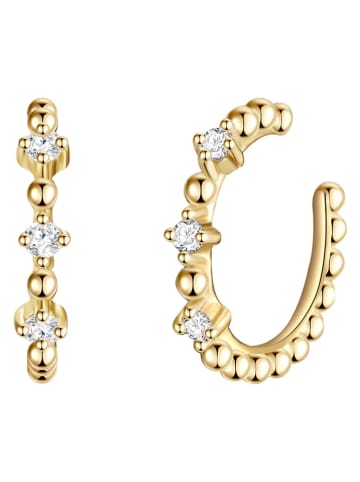 Glanzstücke München Pozłacana nausznica z cyrkoniami