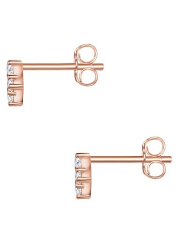 Glanzstücke München Rosévergold. Ohrstecker mit Edelsteinen