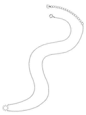 Glanzstücke München Srebrny naszyjnik z elementem ozdobnym - dł. 40 cm