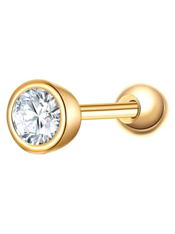 Glanzstücke München Pozłacany piercing z cyrkonią
