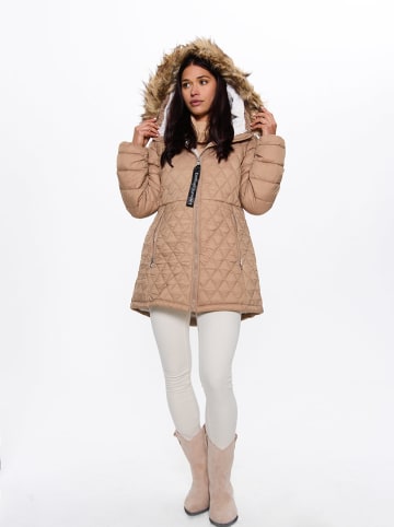 Bébé Kurtka zimowa w kolorze jasnobrązowym