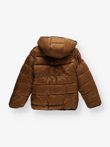 CANADA weather gear Wende-Winterjacke in Hellbraun/ Schwarz