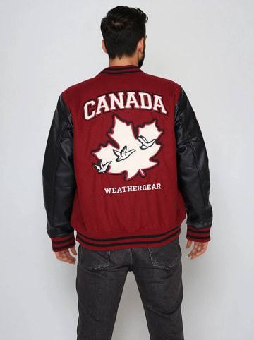 CANADA weather gear Blouson in Bordeaux/ Schwarz