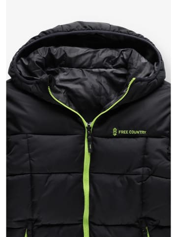 FREE COUNTRY Wende-Winterjacke in Schwarz