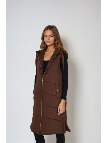 Steve Madden Kamizelka pikowana w kolorze brązowym