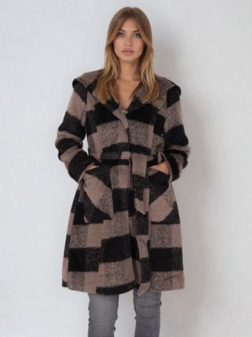 Steve Madden Übergangsmantel in Schwarz/ Taupe