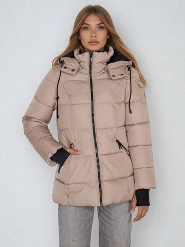 Steve Madden Doorgestikte jas beige