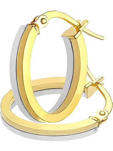 Revoni Gold-/ Weißgold-Creolen