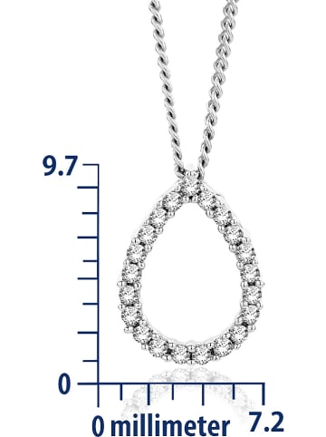 Diamant Exquis Złoty naszyjnik z diamentami - dł. 45 cm