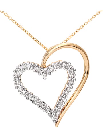 Revoni Gouden ketting met diamanten- (L)45 cm