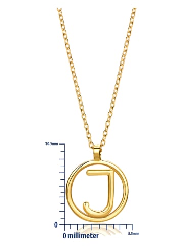 Diamant Exquis Gouden ketting met hanger - (L)42 cm