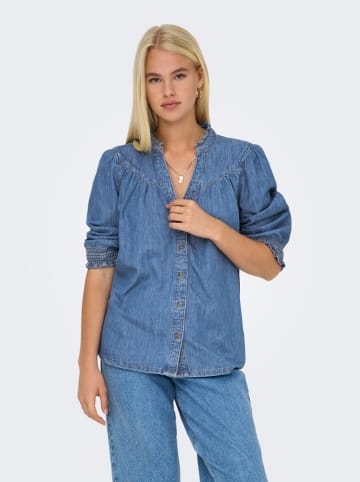 ONLY Jeans-Bluse in Blau