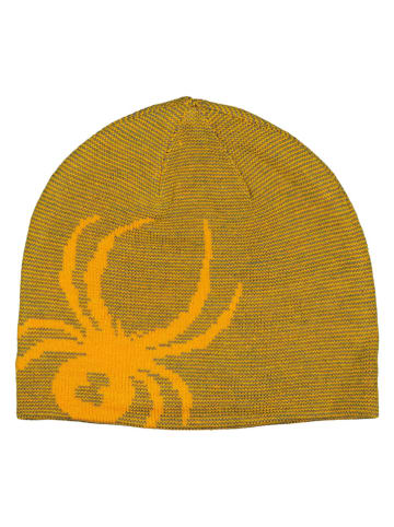 SPYDER Dwustronna czapka beanie "Innsbruck" w kolorze żółtym